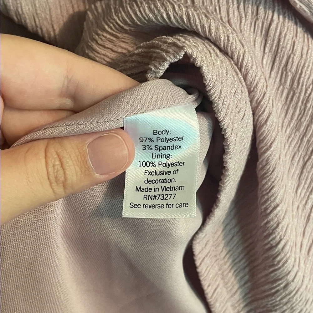 NINE WEST Lilac Puff Sleeve Dress - Picture 4 of 8